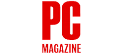Red "PC" in large bold letters above the word "MAGAZINE" in smaller red font, with a transparent background—perfect for highlighting Azulle mini PC features and reviews.