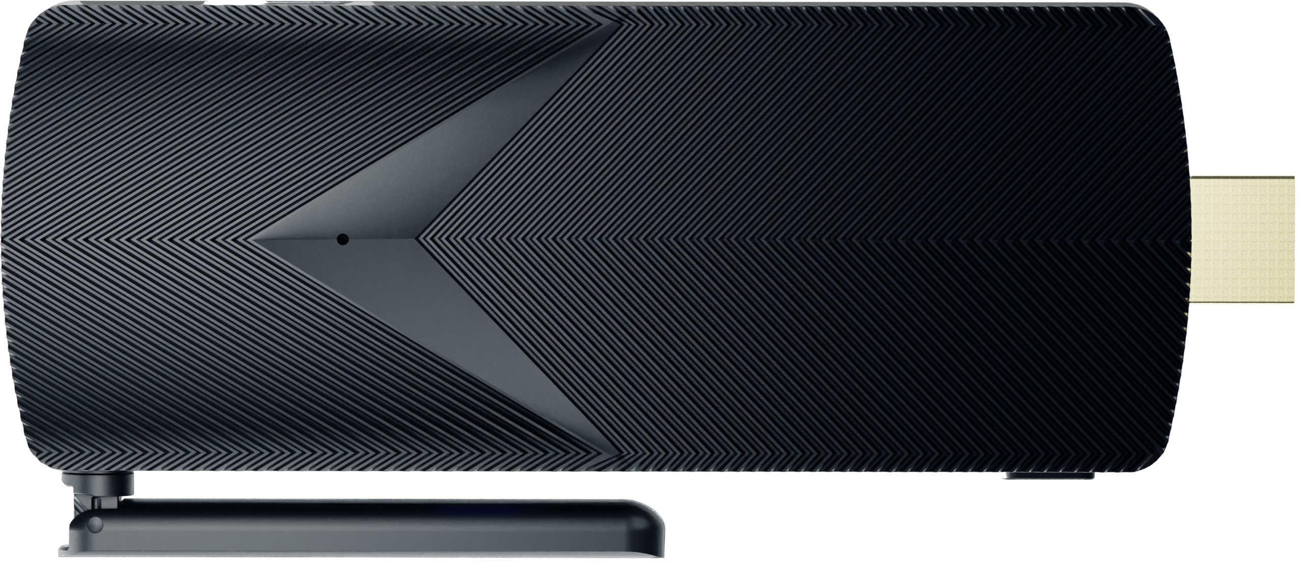 Azulle Access PRO fanless mini PC stick — compact Intel Alder Lake device shown at angle